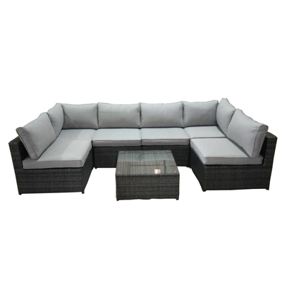 7 Piece Rattan Garden Furniture Sofa Set from The Rattan Furniture